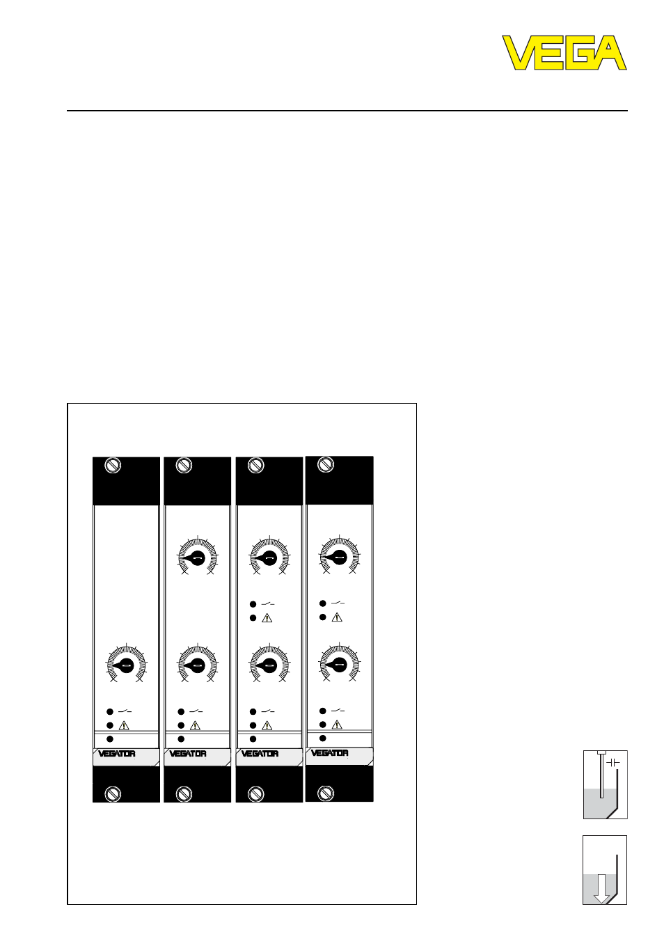 VEGA VEGATOR 521, 522, 523, 527 User Manual | 24 pages