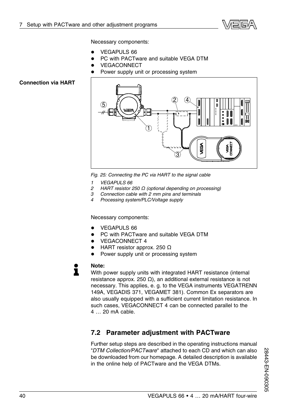 2 parameter adjustment with pactware | VEGA VEGAPULS 66 (≥ 2.0.0 - ≤ 3.8) 4 … 20 mA_HART four-wire User Manual | Page 40 / 60