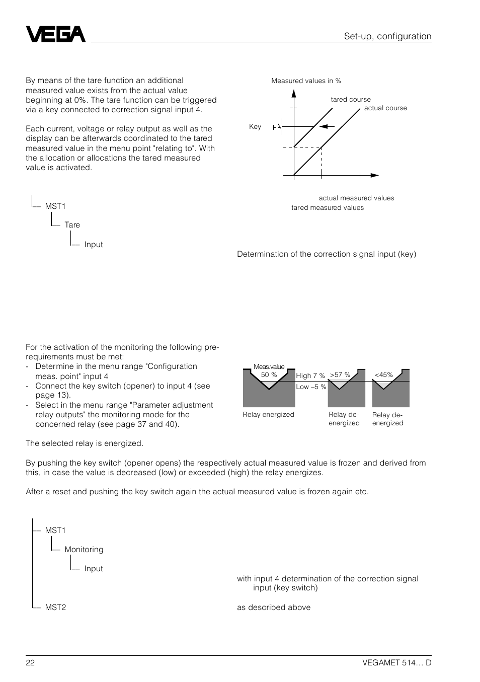 Set-up, configuration | VEGA VEGAMET 514… D User Manual | Page 22 / 52
