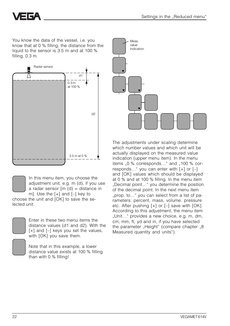 5 scaling | VEGA VEGAMET 614V User Manual | Page 22 / 56