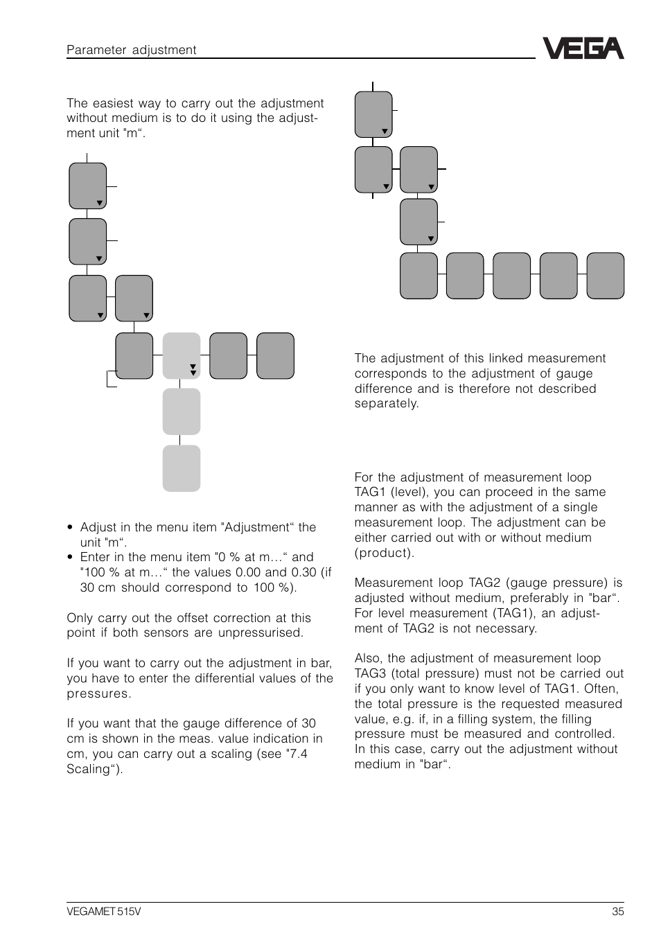VEGA VEGAMET 515V User Manual | Page 35 / 64
