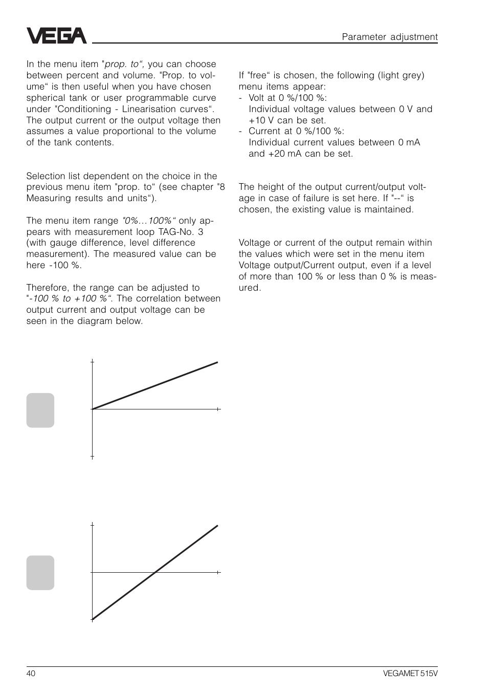 VEGA VEGAMET 515V User Manual | Page 40 / 64