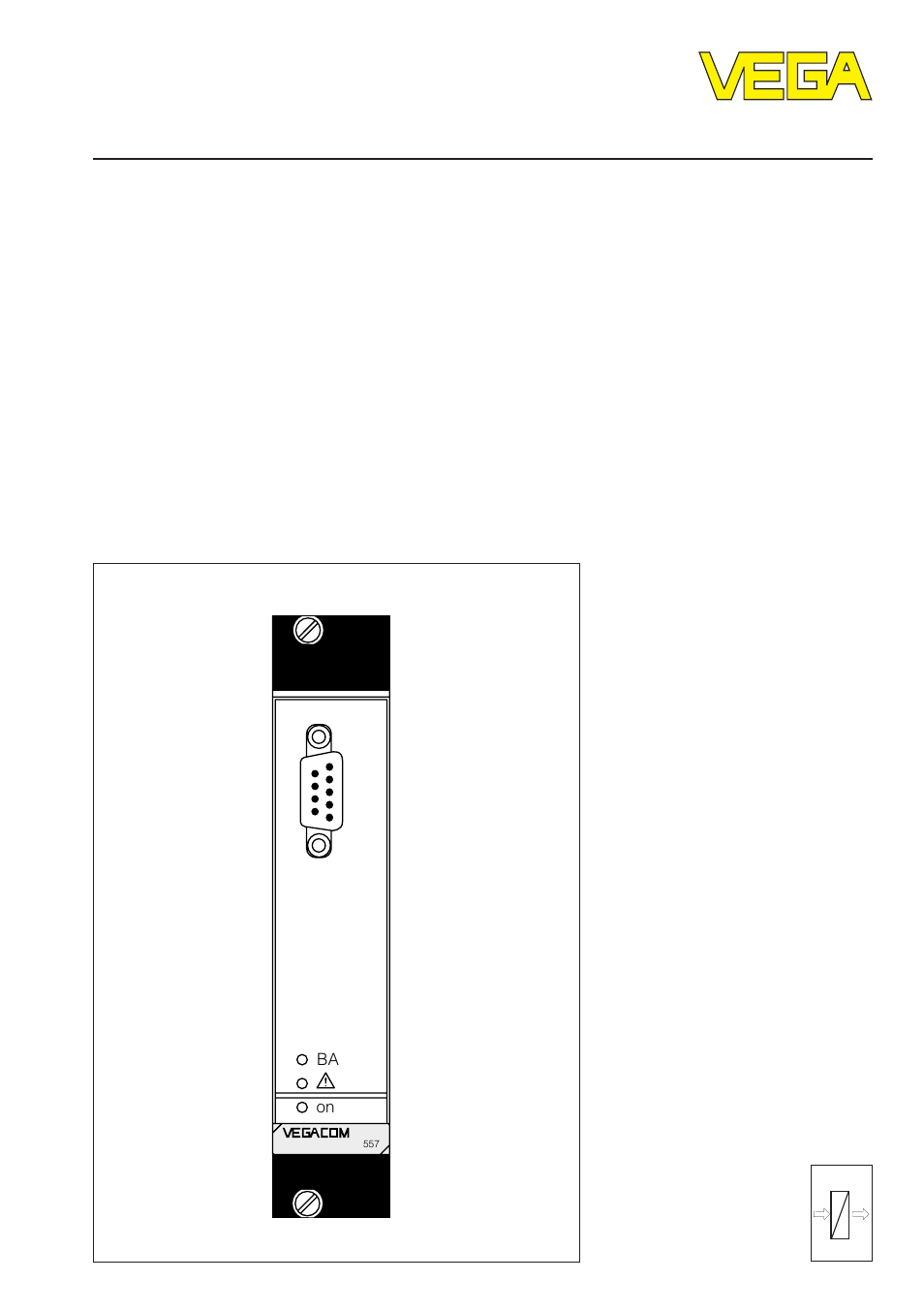 VEGA VEGACOM 557 Profibus FMS User Manual | 56 pages