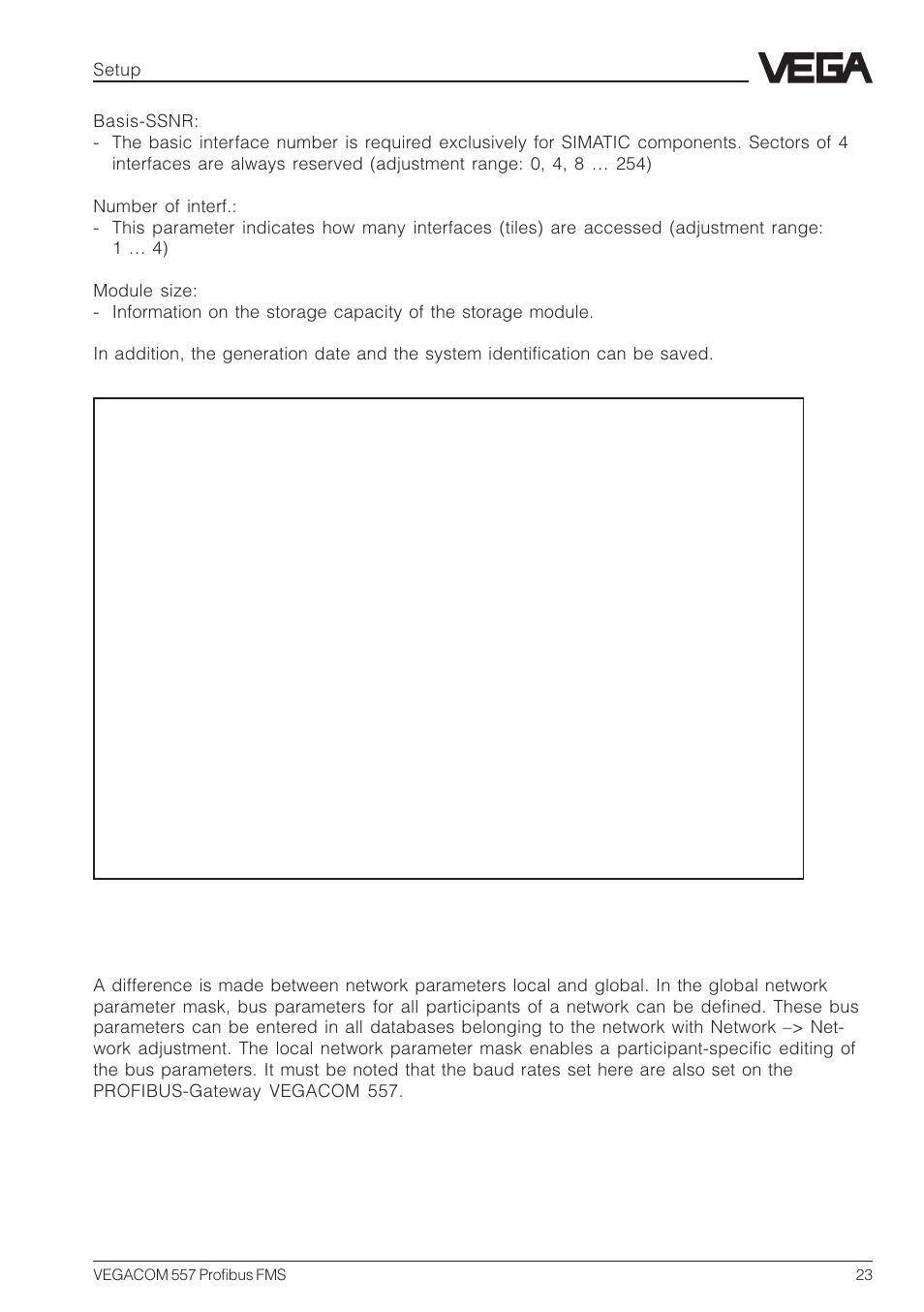 VEGA VEGACOM 557 Profibus FMS User Manual | Page 23 / 56