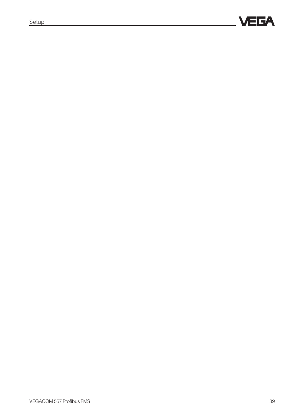 VEGA VEGACOM 557 Profibus FMS User Manual | Page 39 / 56