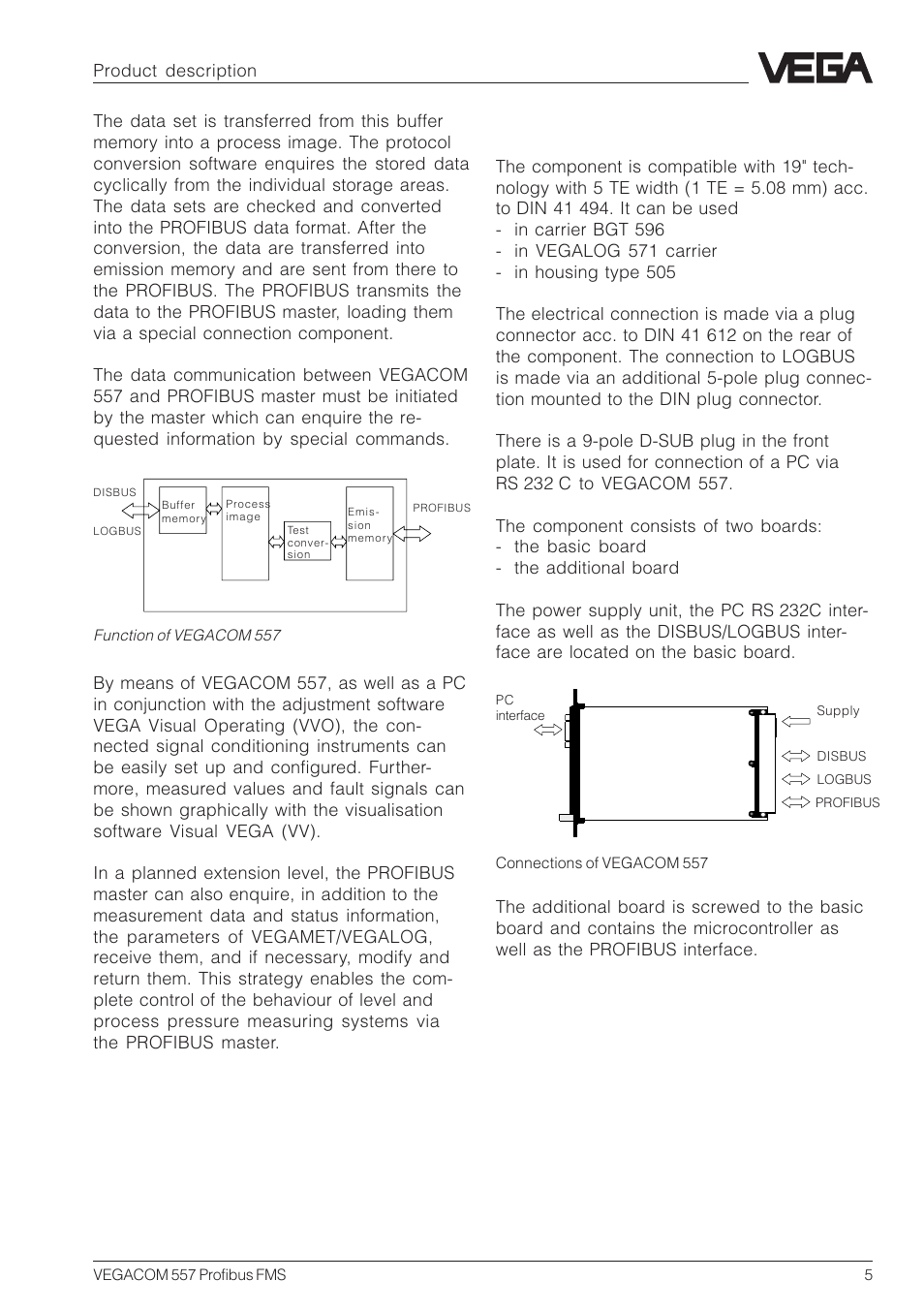 Configuration | VEGA VEGACOM 557 Profibus FMS User Manual | Page 5 / 56