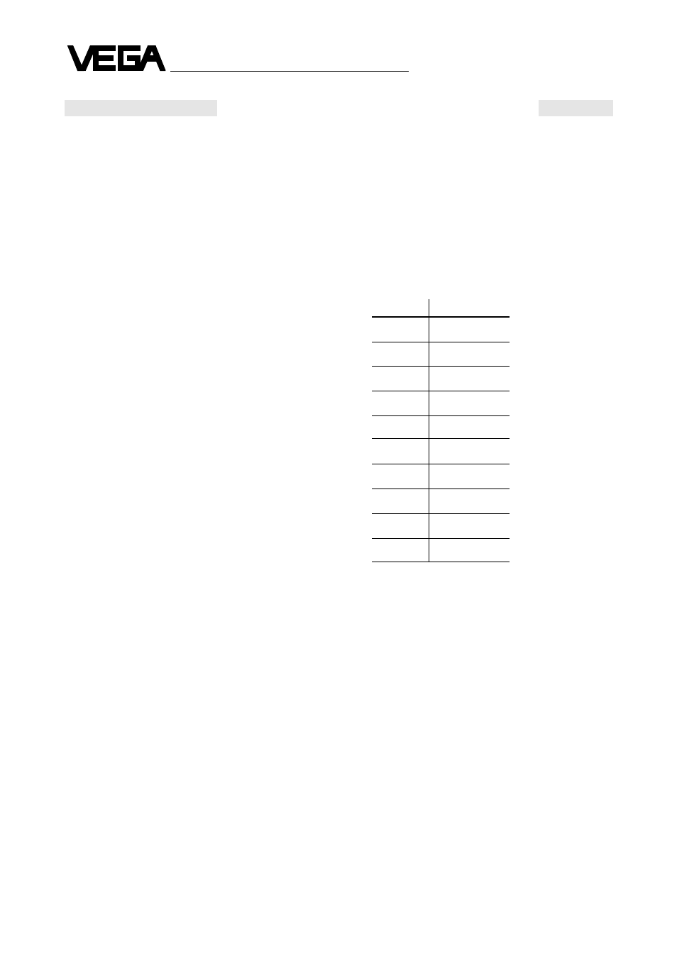 VEGA VEGASON 71 - 2 … 75 - 2 User Manual | Page 50 / 56