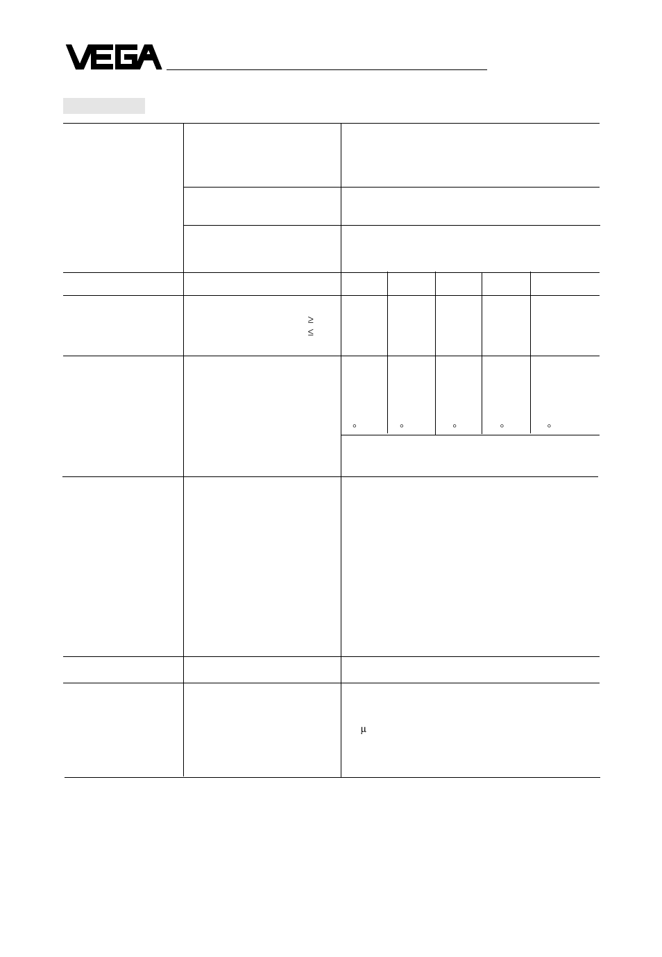 VEGA VEGASON 71 - 2 … 75 - 2 User Manual | Page 6 / 56