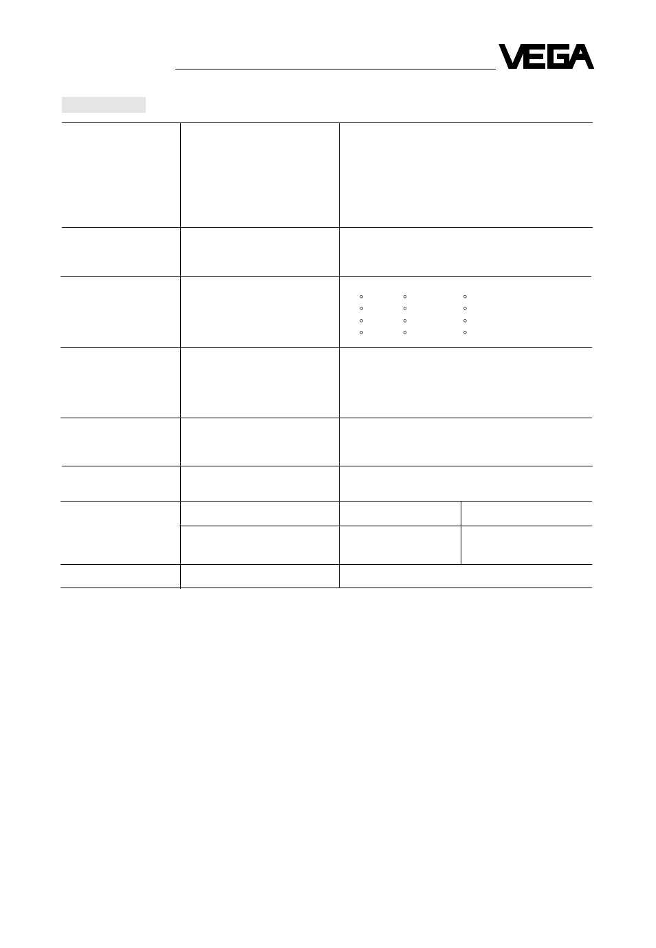 VEGA VEGASON 71 - 2 … 75 - 2 User Manual | Page 7 / 56