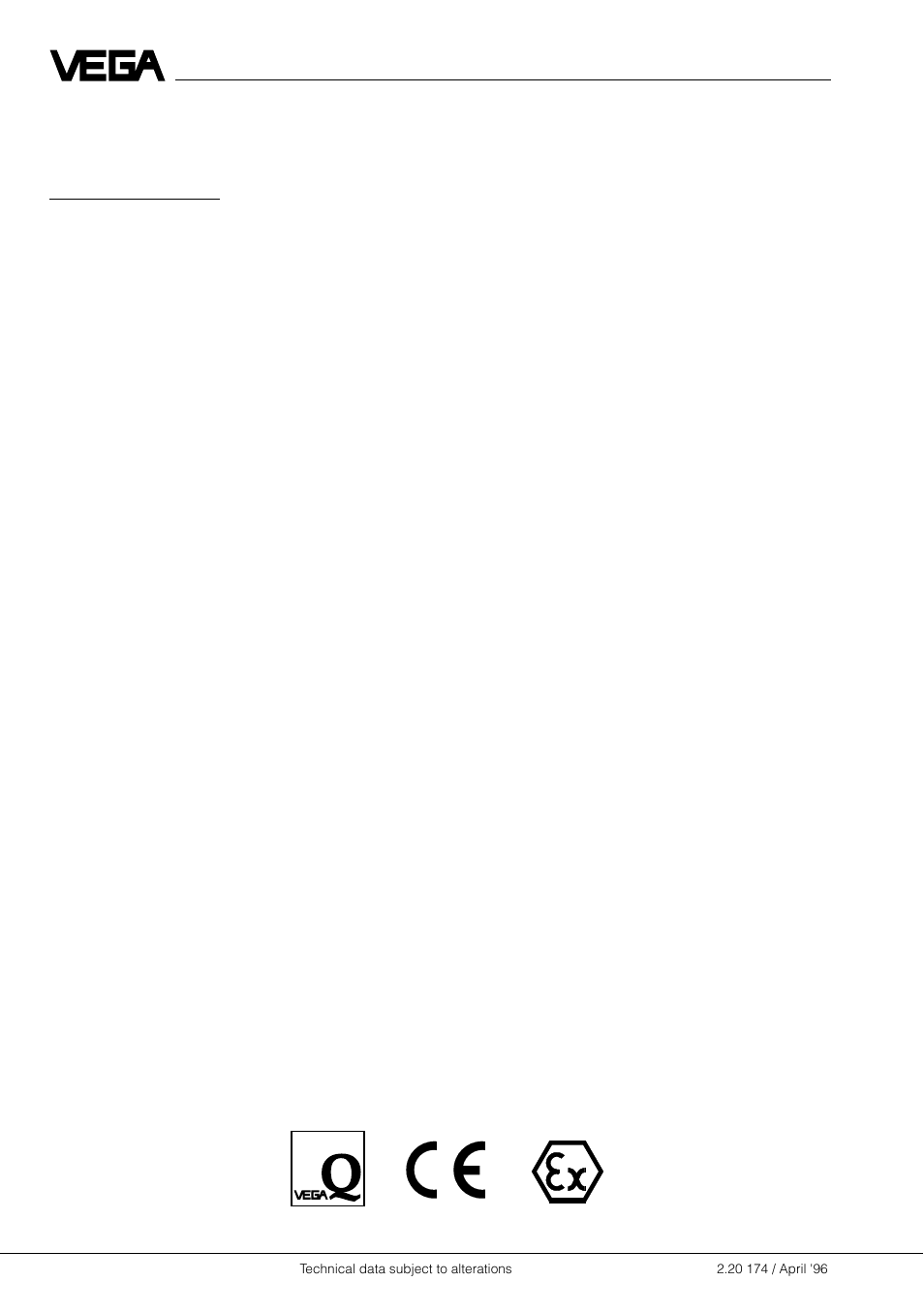VEGA VEGATRENN 544 Ex User Manual | Page 12 / 12