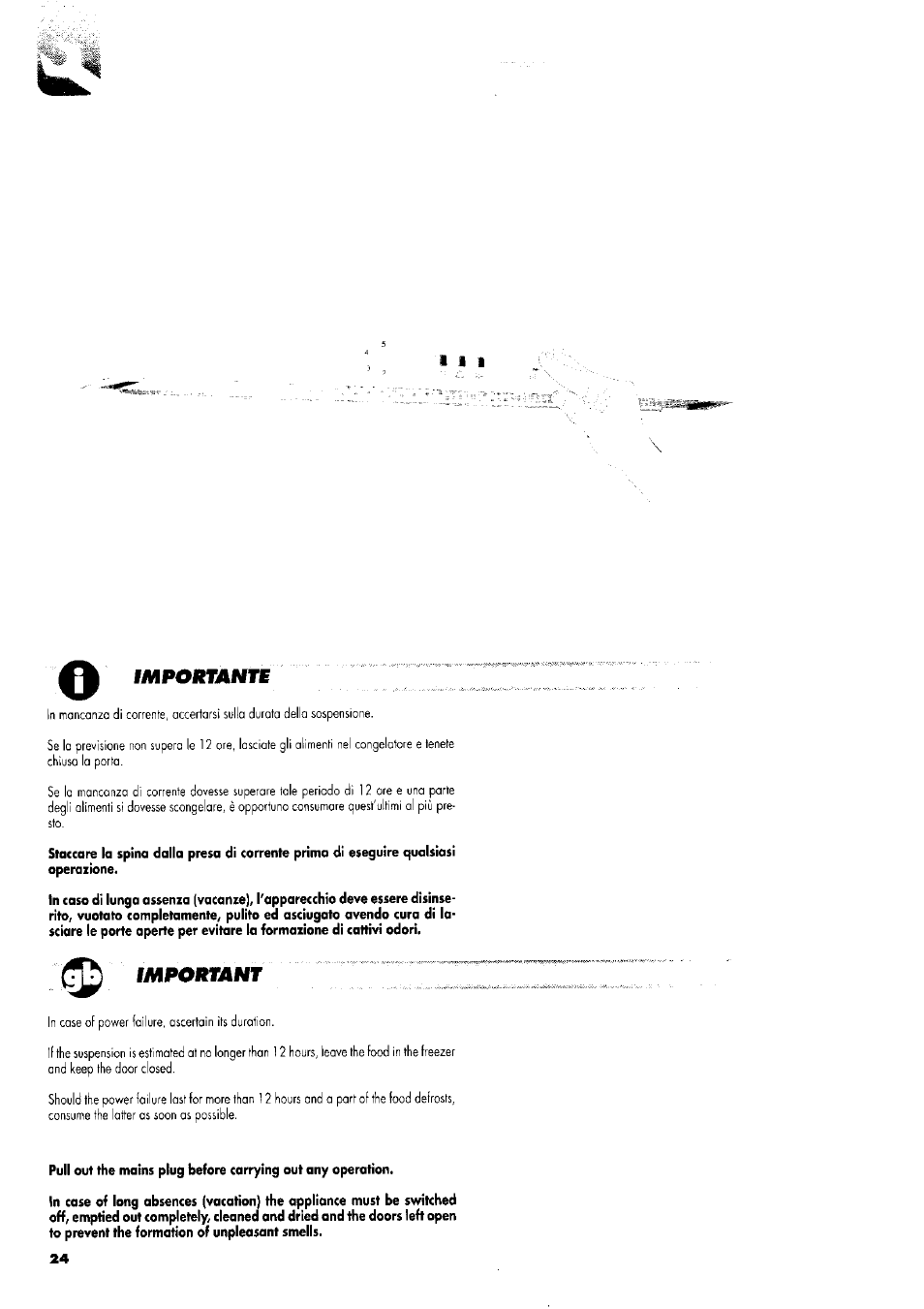 Importante, Important | ZANKER GS 105 User Manual | Page 24 / 31