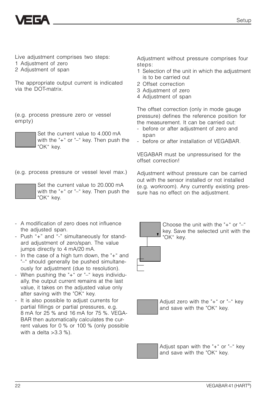 VEGA VEGABAR 41 HART User Manual | Page 22 / 44