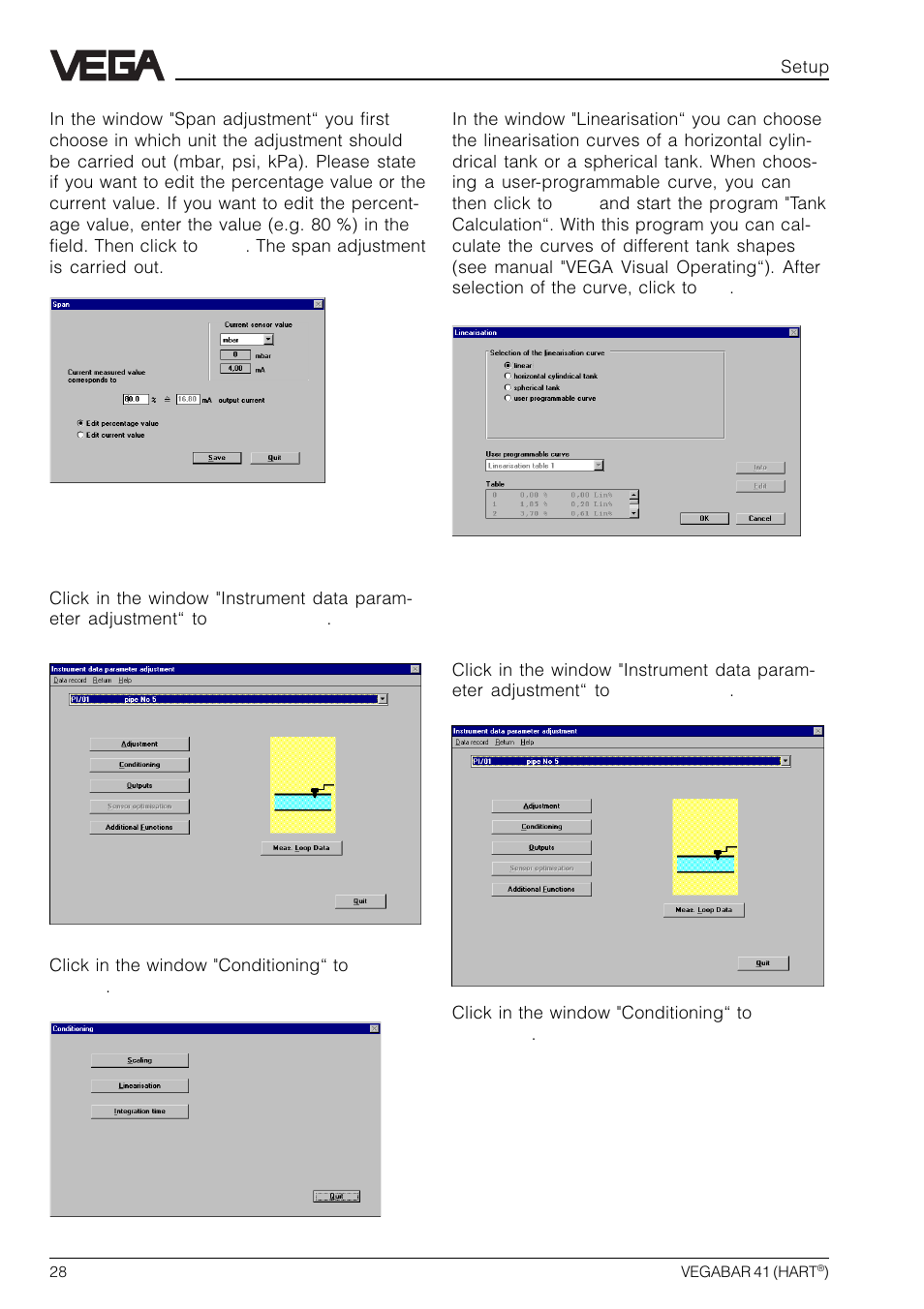 VEGA VEGABAR 41 HART User Manual | Page 28 / 44