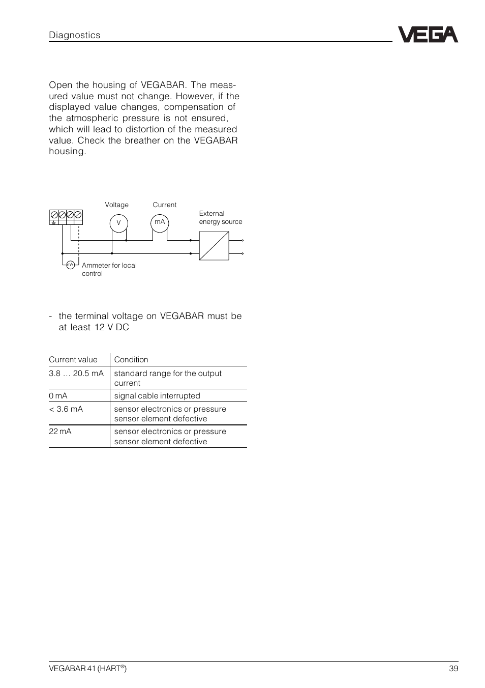 VEGA VEGABAR 41 HART User Manual | Page 39 / 44