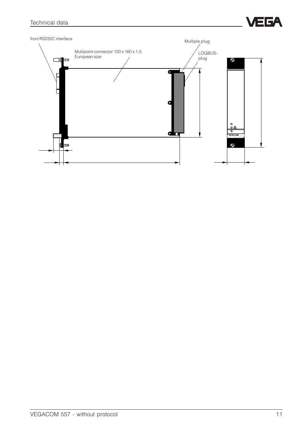 VEGA VEGACOM 557 PC-MODEM - Interface User Manual | Page 11 / 20