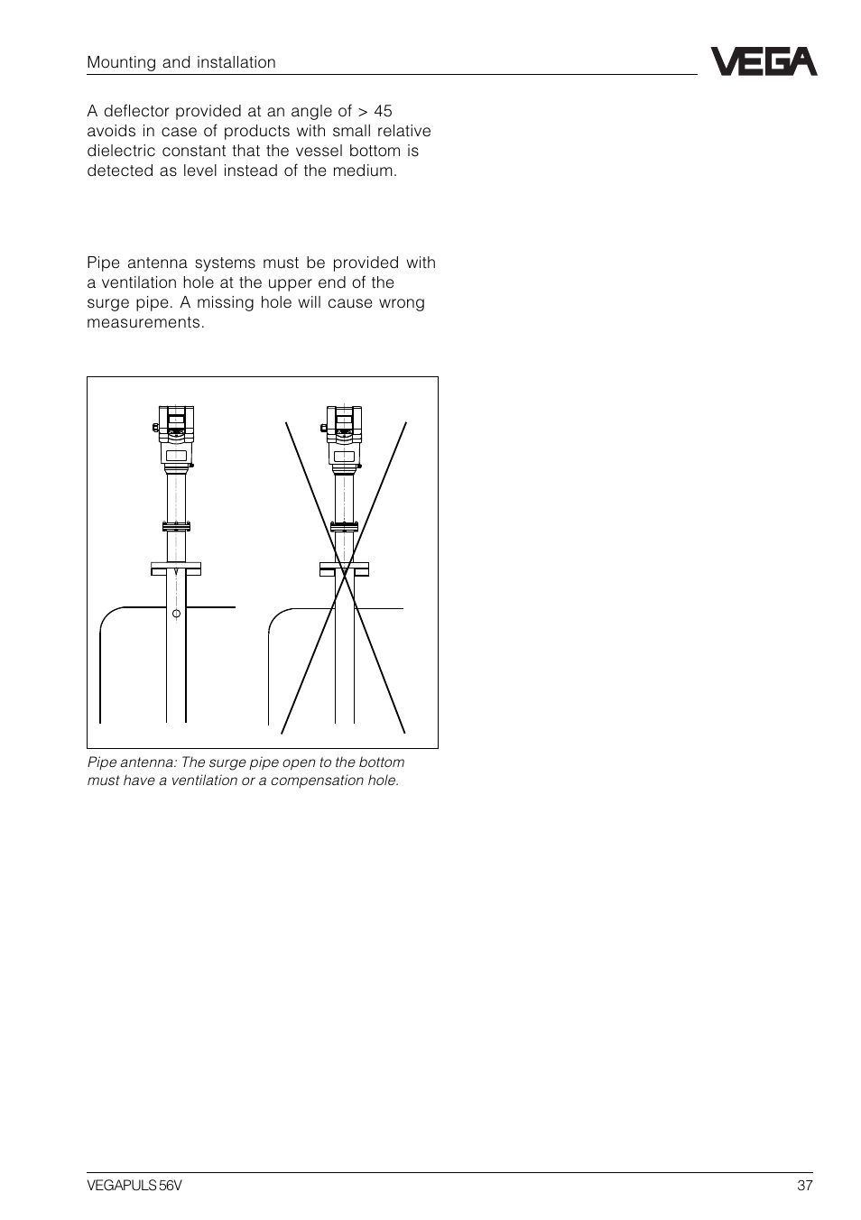 Ventilation holes | VEGA VEGAPULS 56V User Manual | Page 37 / 80