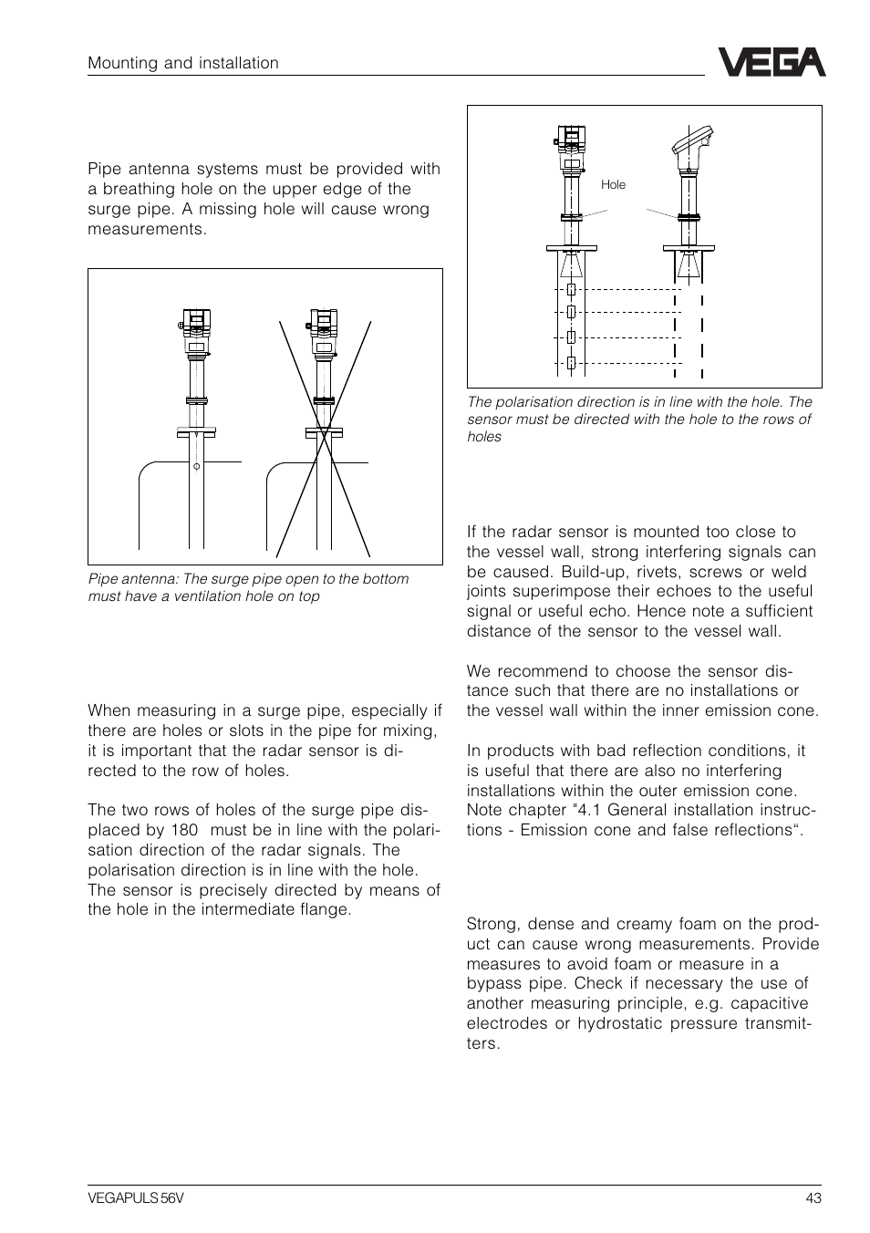 VEGA VEGAPULS 56V User Manual | Page 43 / 80