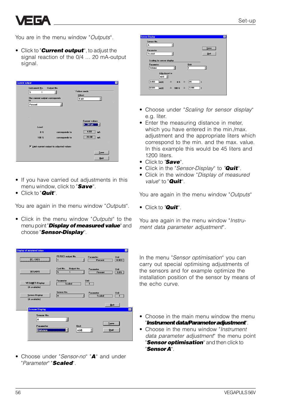 VEGA VEGAPULS 56V User Manual | Page 56 / 80