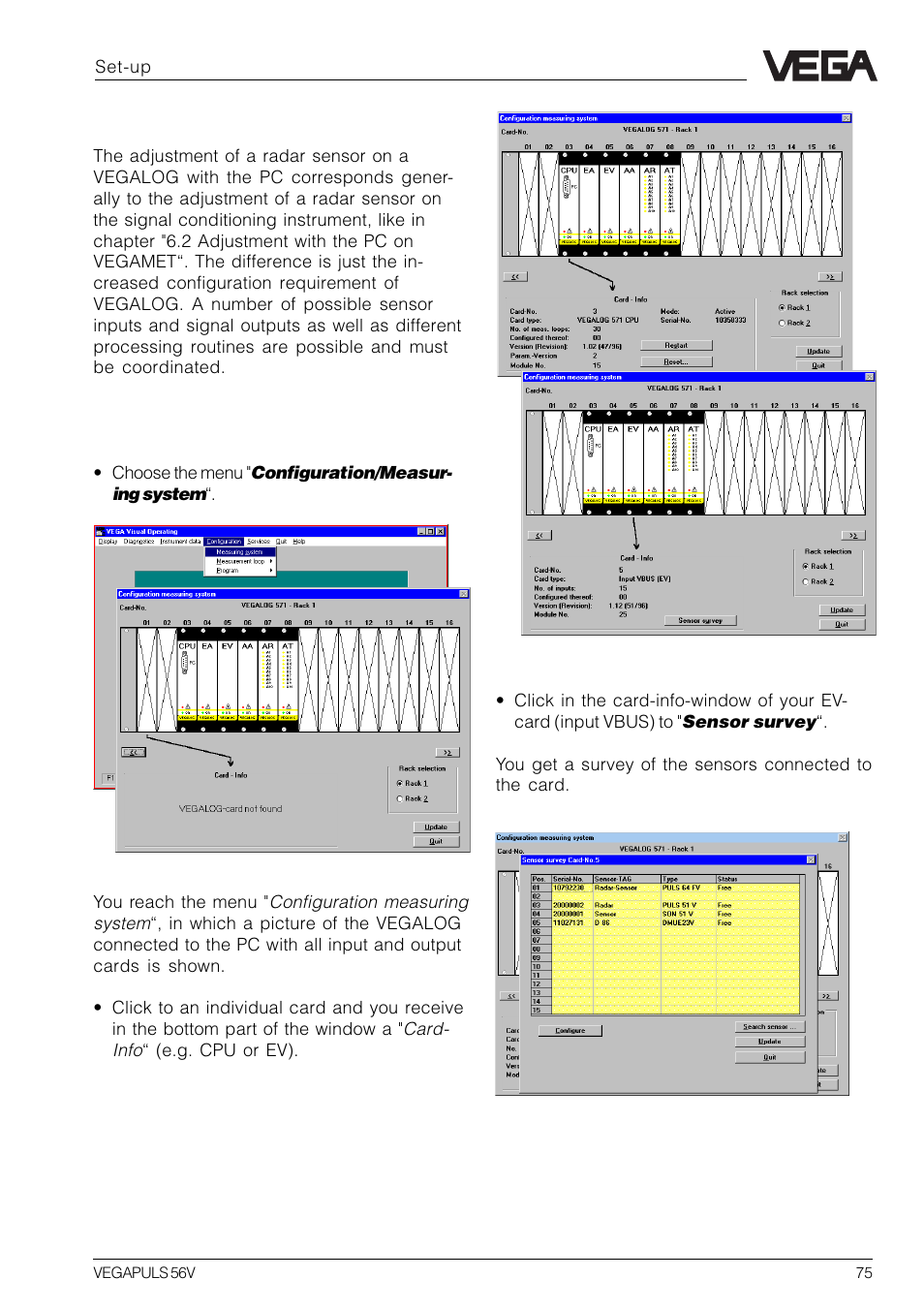 VEGA VEGAPULS 56V User Manual | Page 75 / 80