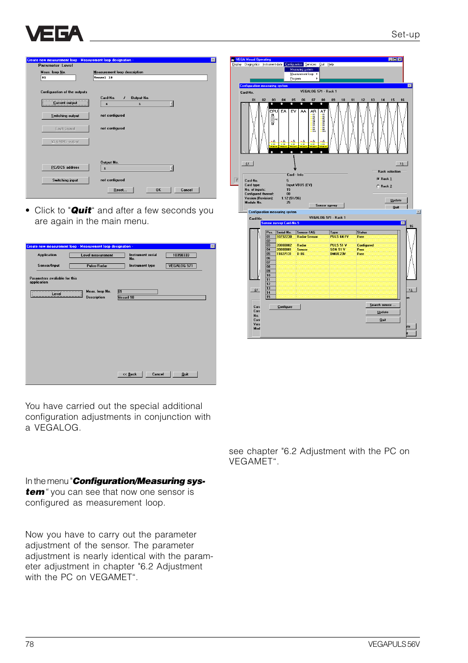VEGA VEGAPULS 56V User Manual | Page 78 / 80