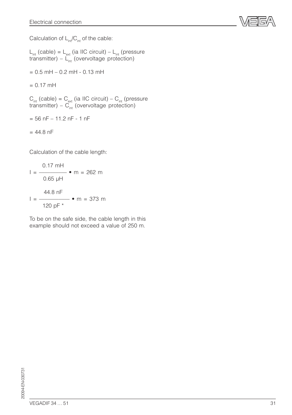 VEGA VEGADIF 34 … 51 User Manual | Page 31 / 64