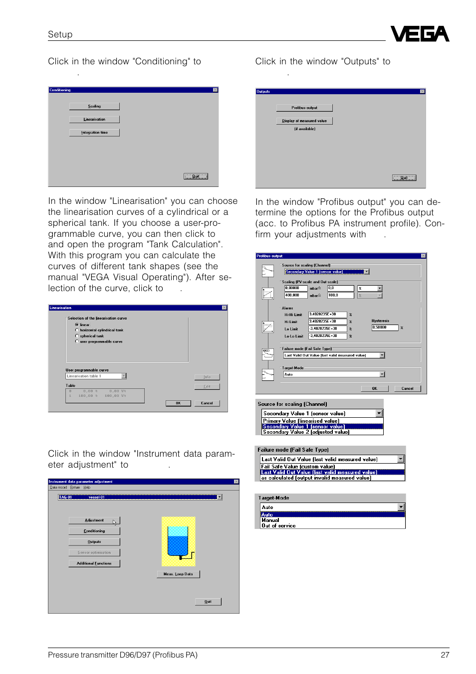 VEGA D96_D97 Profibus PA User Manual | Page 27 / 36