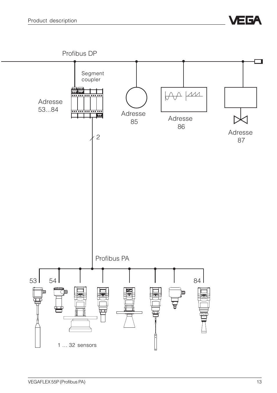 VEGA VEGAFLEX 55P (Profibus PA) User Manual | Page 13 / 48