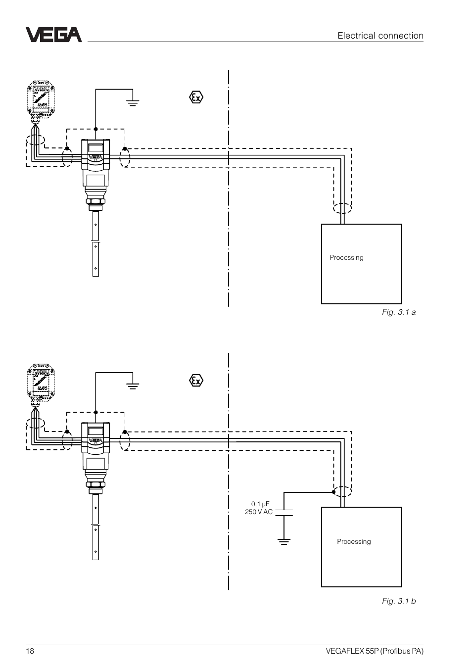 VEGA VEGAFLEX 55P (Profibus PA) User Manual | Page 18 / 48