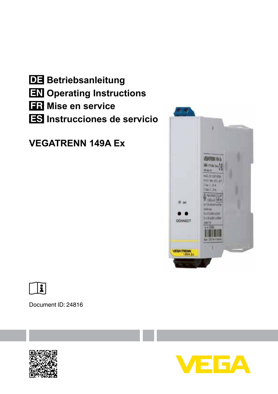 VEGA VEGATRENN 149A Ex User Manual | 44 pages
