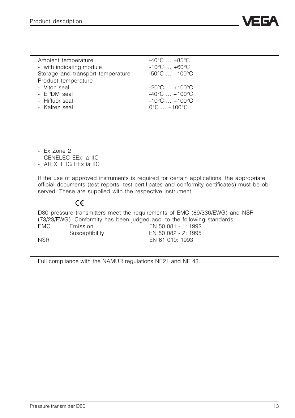 6 approvals and certificates | VEGA D80 Hydrostatic pressure transmitters User Manual | Page 13 / 40