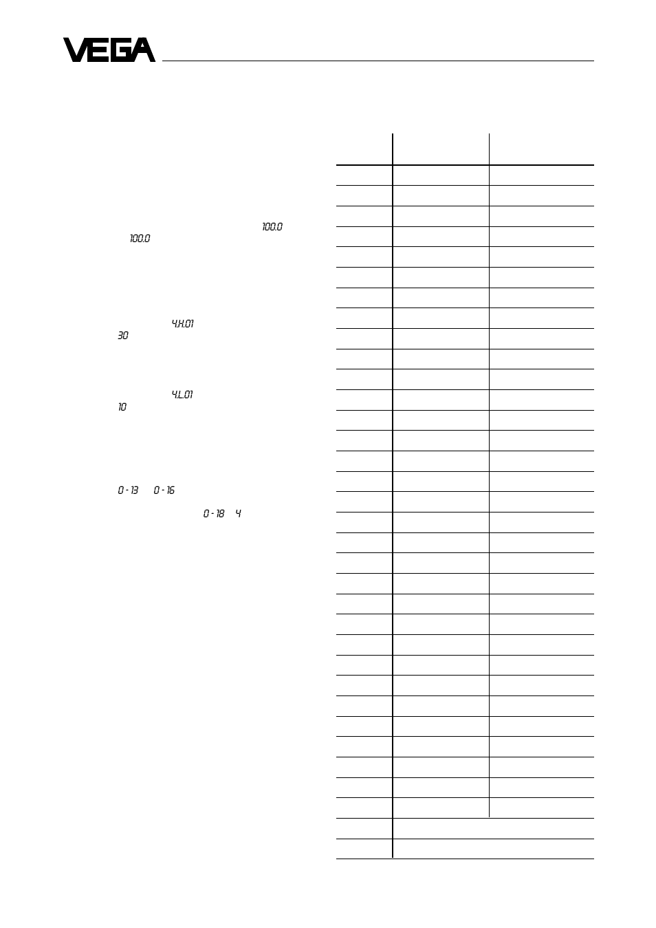 2 linearity protocol, 1 linearization (continuation) | VEGA VEGASON 71 - D User Manual | Page 22 / 40