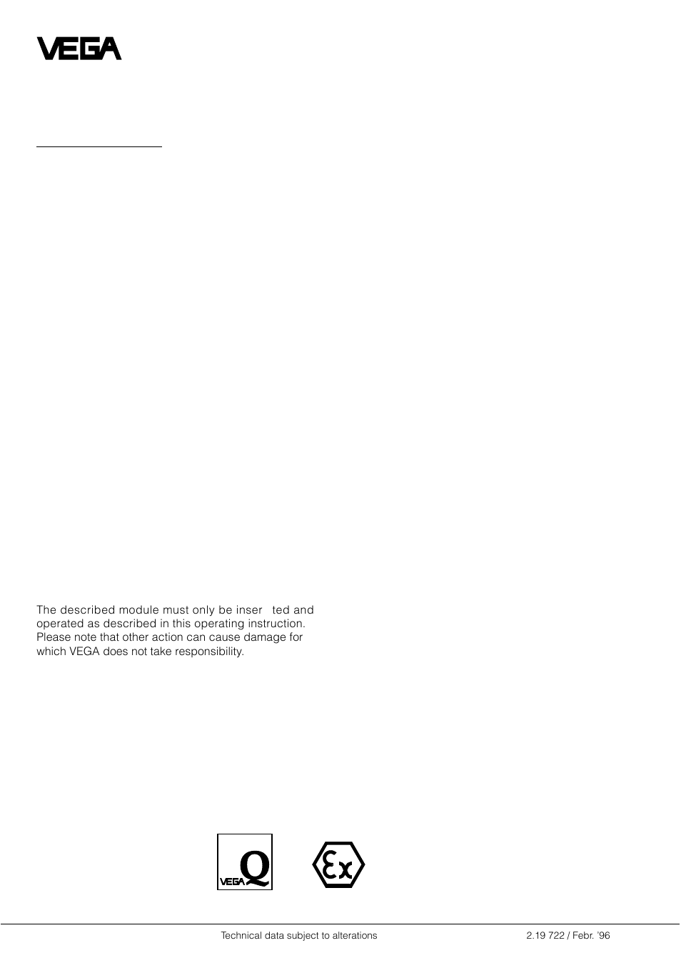 Safety information | VEGA 3041 Ex-separator User Manual | Page 4 / 4