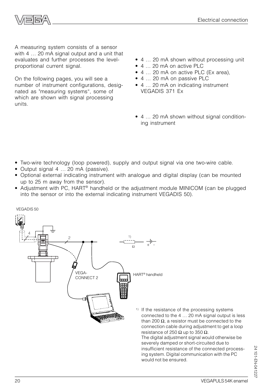 4 configuration of measuring systems | VEGA VEGAPULS 54K enamel User Manual | Page 20 / 56