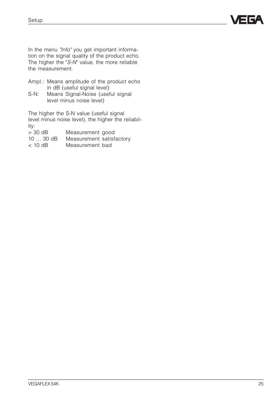 VEGA VEGAFLEX 54K User Manual | Page 25 / 36