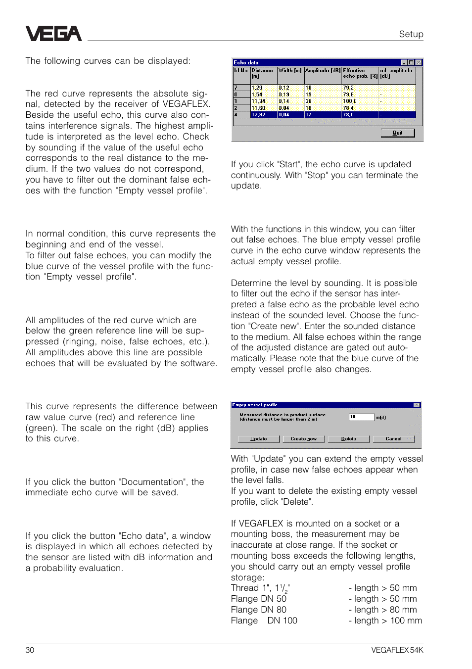 VEGA VEGAFLEX 54K User Manual | Page 30 / 36