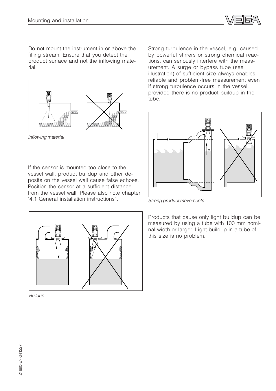 VEGA VEGAPULS 51K…54K Profibus PA User Manual | Page 25 / 60