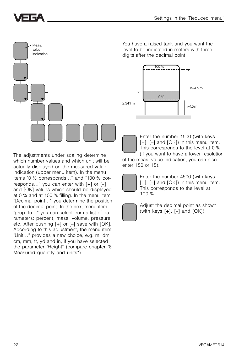 4 scaling | VEGA VEGAMET 614 User Manual | Page 22 / 56