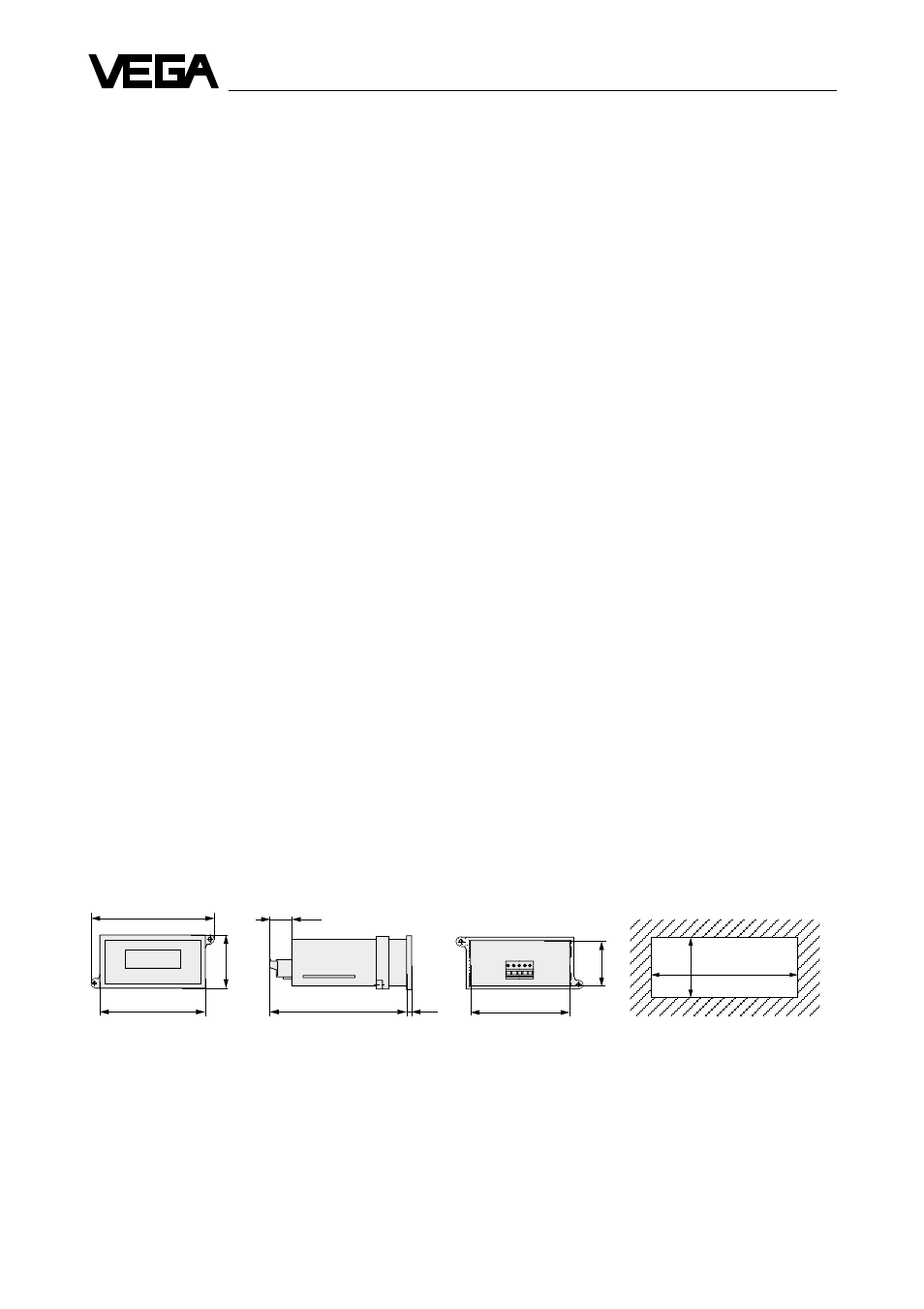 2technical information, 1 technical data, 2 dimensional drawings | VEGA VEGADIS 171 A User Manual | Page 4 / 8