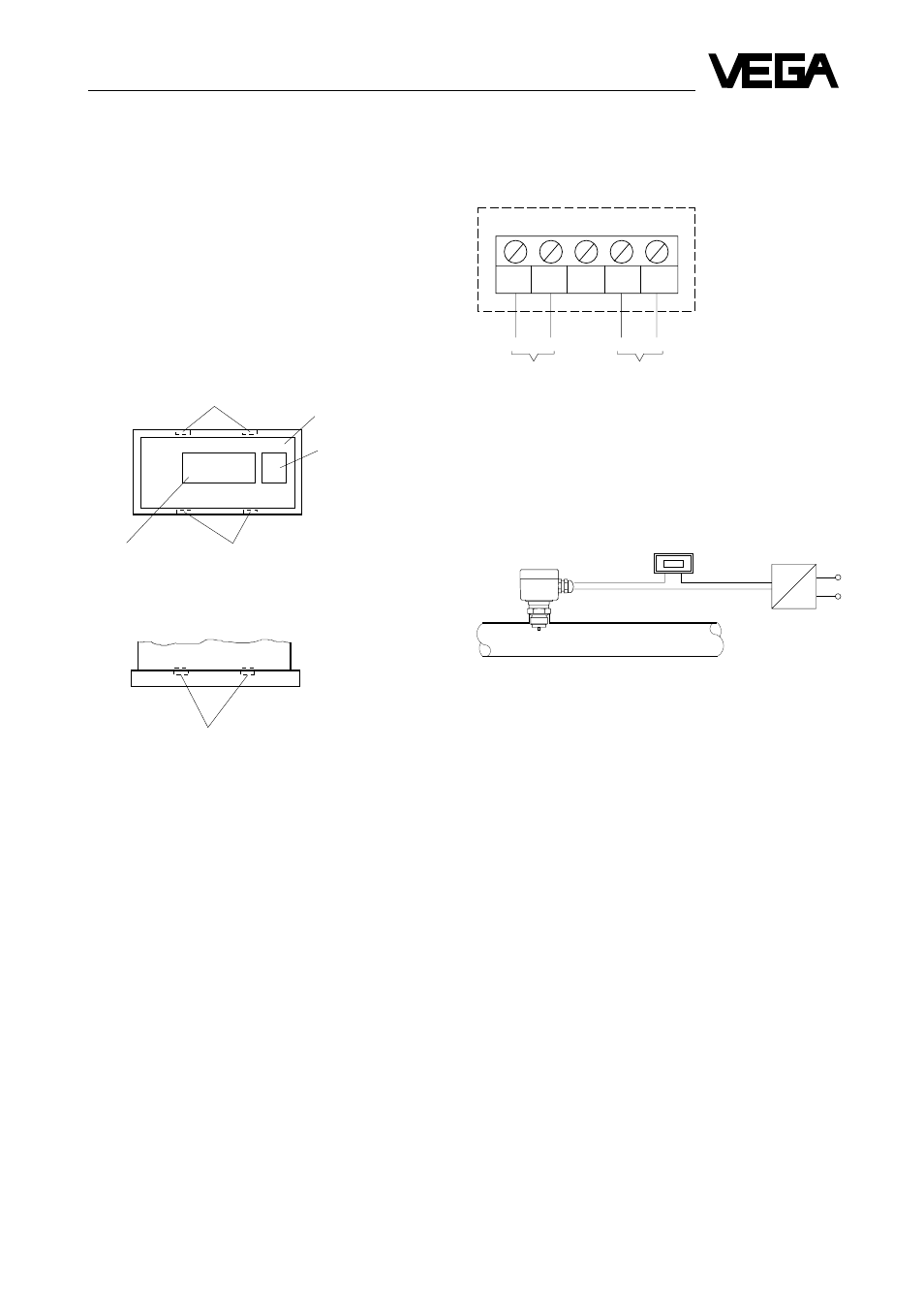 3mounting, 4electrical connection, 1 terminals | 2 connection example | VEGA VEGADIS 171 A User Manual | Page 5 / 8