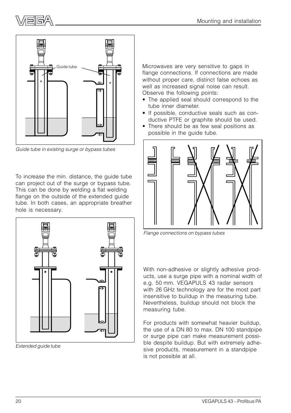 VEGA VEGAPULS 43 Profibus PA User Manual | Page 20 / 60