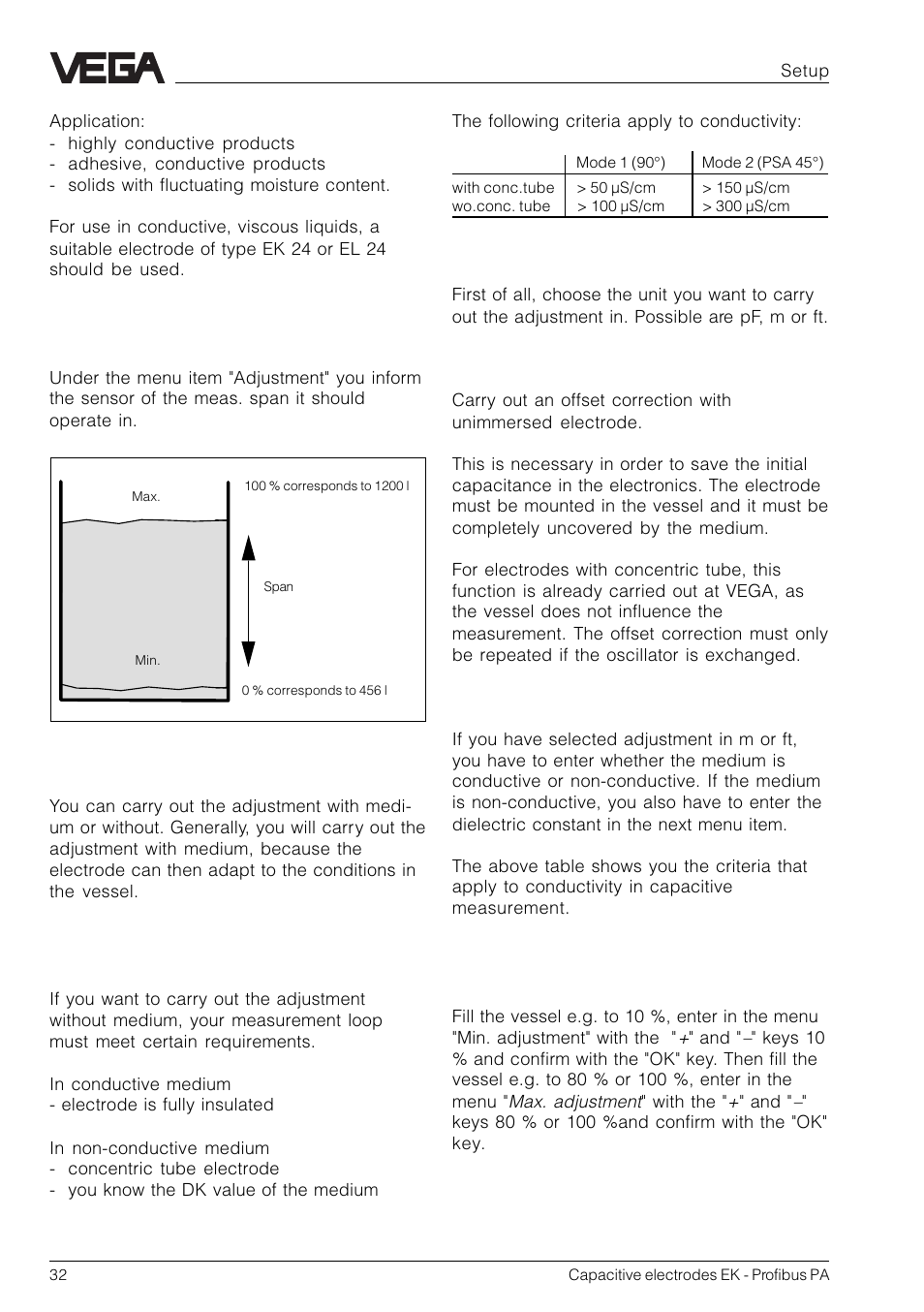 VEGA Capacitive electrodes EK Profibus PA User Manual | Page 32 / 56