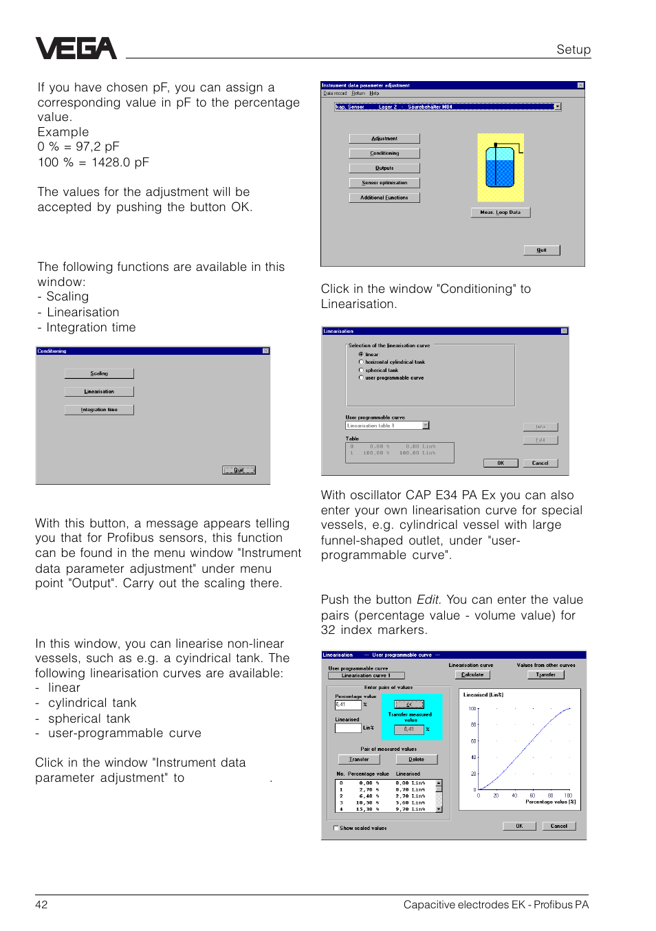 VEGA Capacitive electrodes EK Profibus PA User Manual | Page 42 / 56