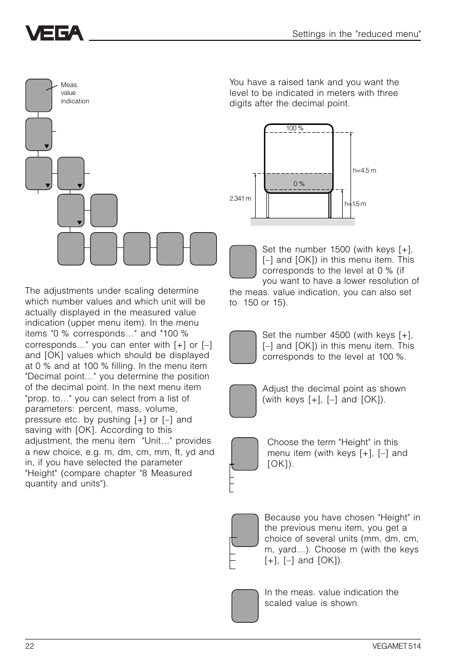 4 scaling | VEGA VEGAMET 514 User Manual | Page 22 / 64