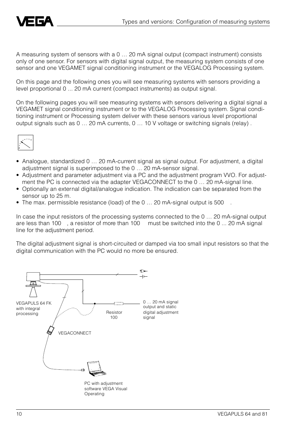 3 configuration of measuring systems | VEGA VEGAPULS 81 User Manual | Page 10 / 84