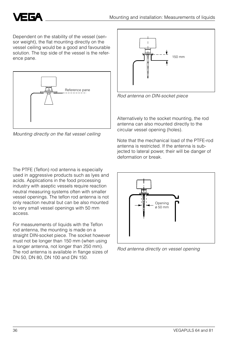 VEGA VEGAPULS 81 User Manual | Page 36 / 84