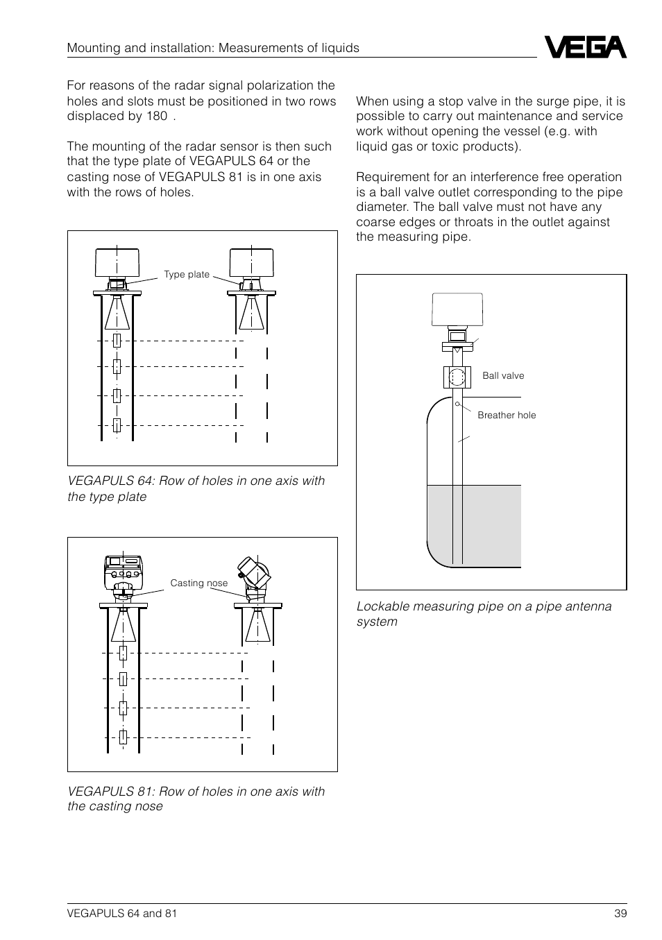 VEGA VEGAPULS 81 User Manual | Page 39 / 84