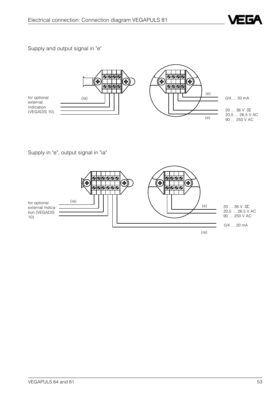 VEGA VEGAPULS 81 User Manual | Page 53 / 84
