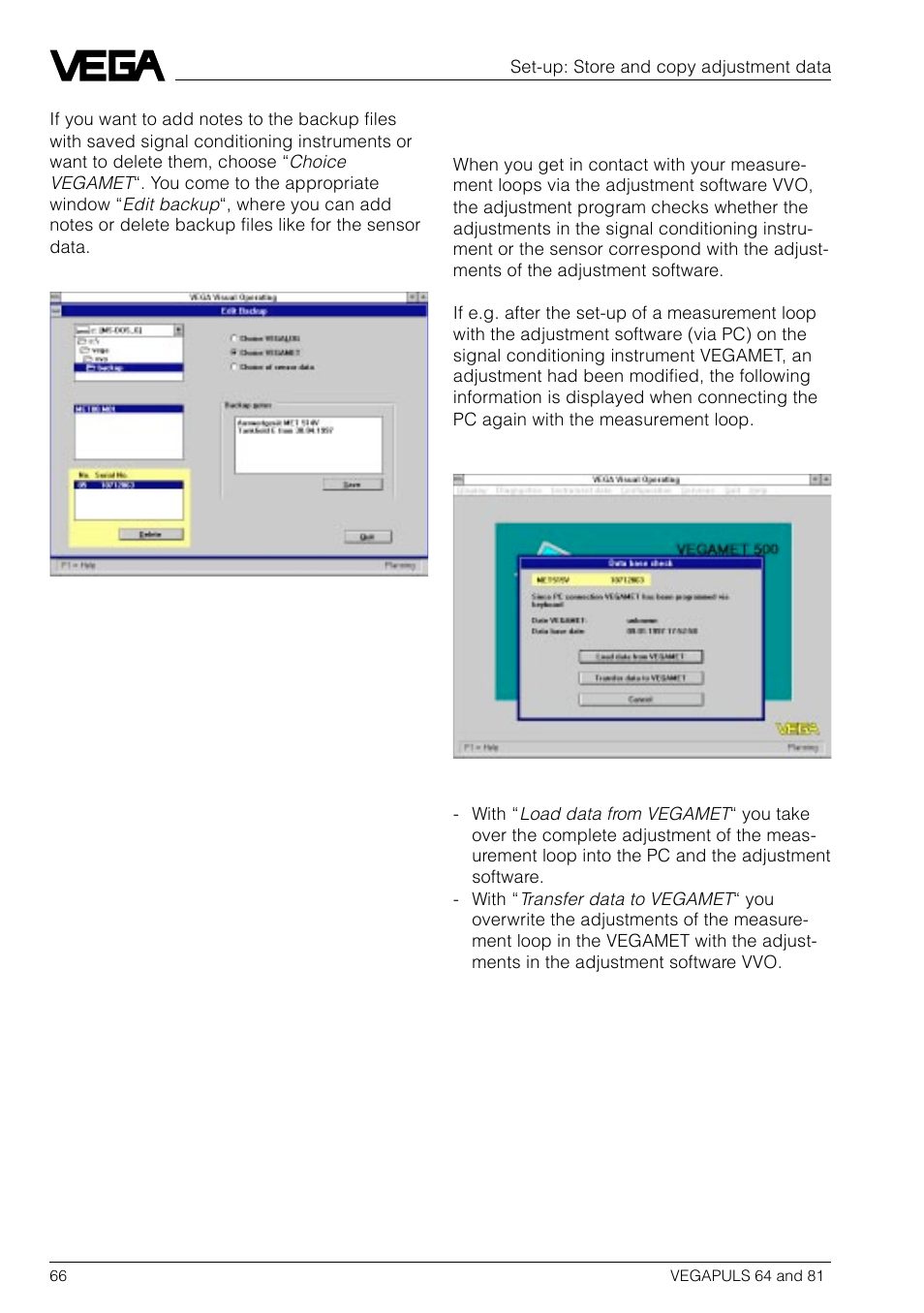 VEGA VEGAPULS 81 User Manual | Page 66 / 84