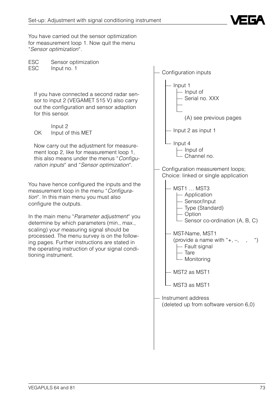 VEGA VEGAPULS 81 User Manual | Page 73 / 84