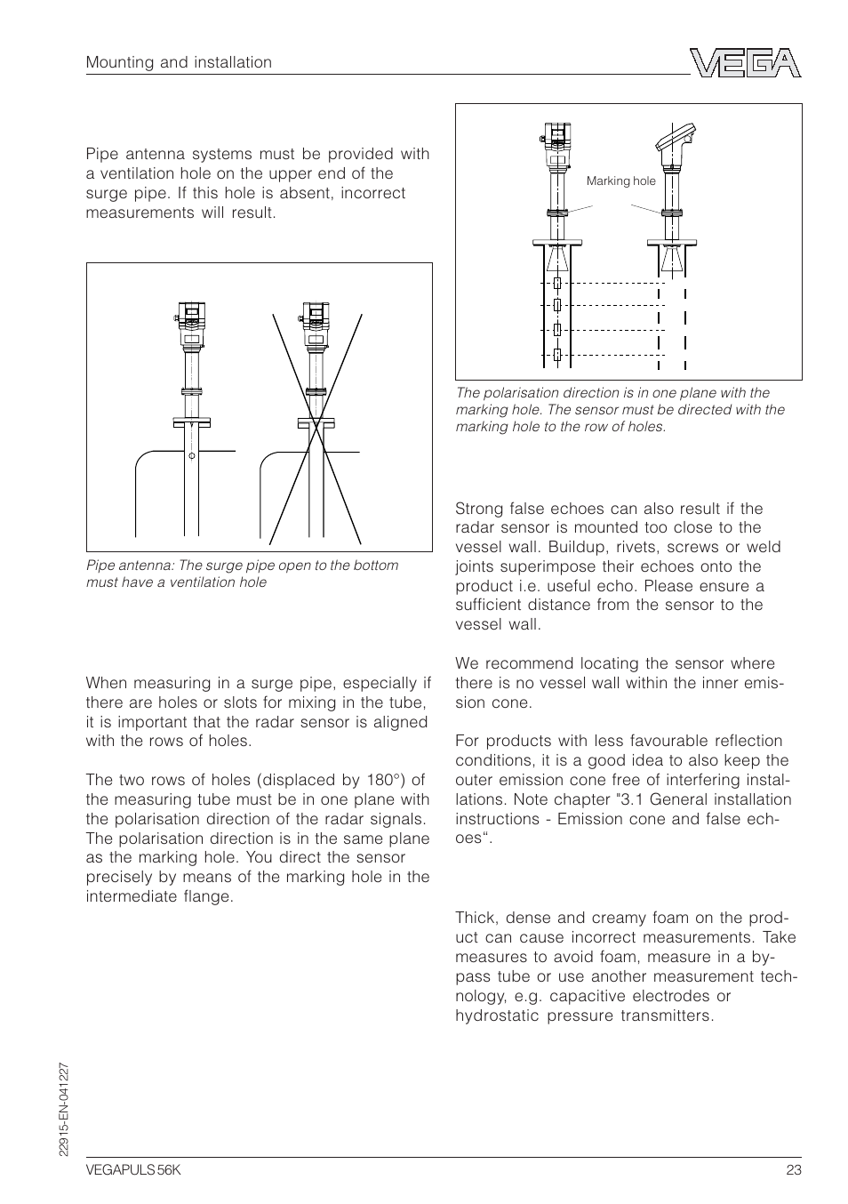 VEGA VEGAPULS 56K User Manual | Page 23 / 68